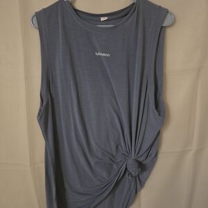 Lululemon Women's Slate Blue Sleeveless Knot Tank
